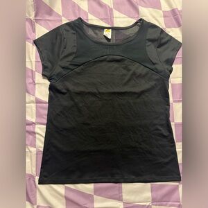 C&C California Dark Forest Green Mesh Yoke Performance Tee - Size Medium